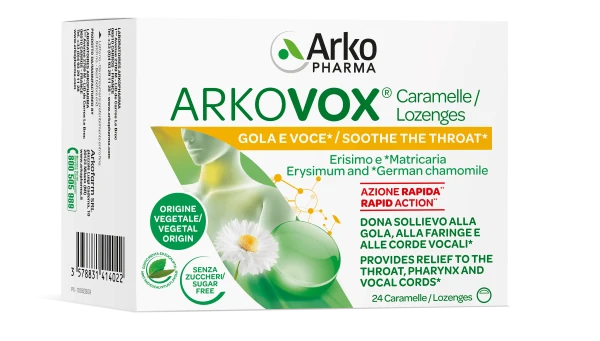Arkovox Compresse Masticabili Menta ed Eucalipto 24 Compresse